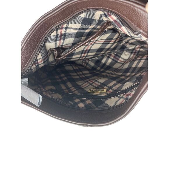 NWT GIANI BERNINI Horsebit-Detail Leather Crossbody - Picture 3 of 3